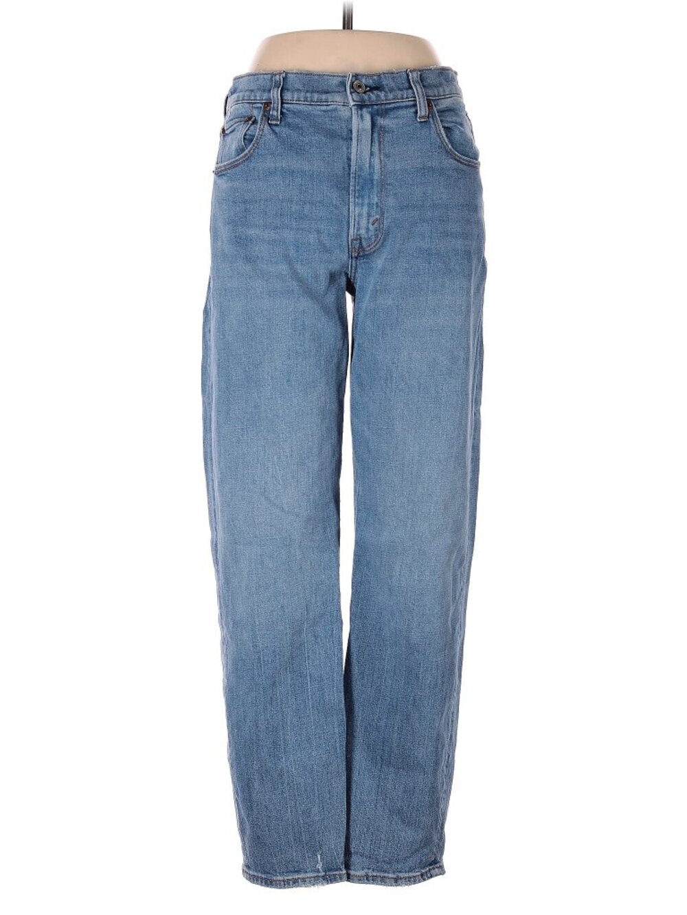 Abercrombie & Fitch The Mom High Rise - Medium Blue Jean 8L
